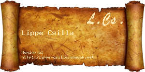 Lippe Csilla névjegykártya