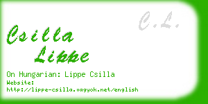 csilla lippe business card